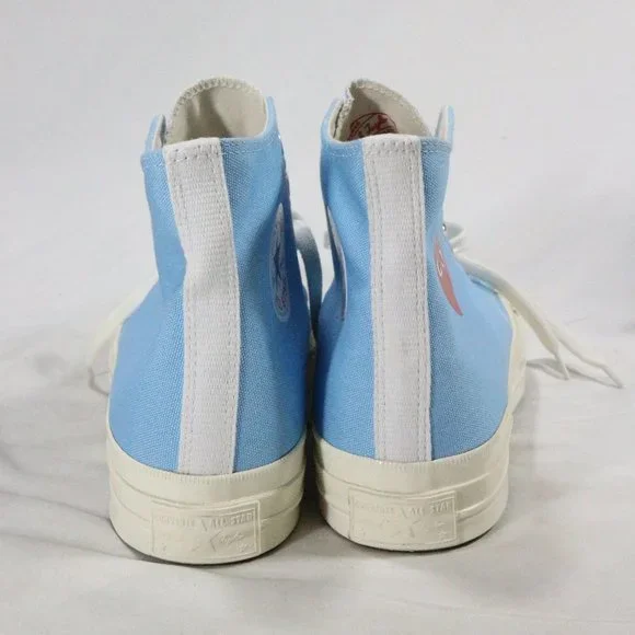 RARE Comme des Garçons PLAY x Chuck 70 High Bright Blue NEW Sz 10.5 US Men - Picture 9 of 15